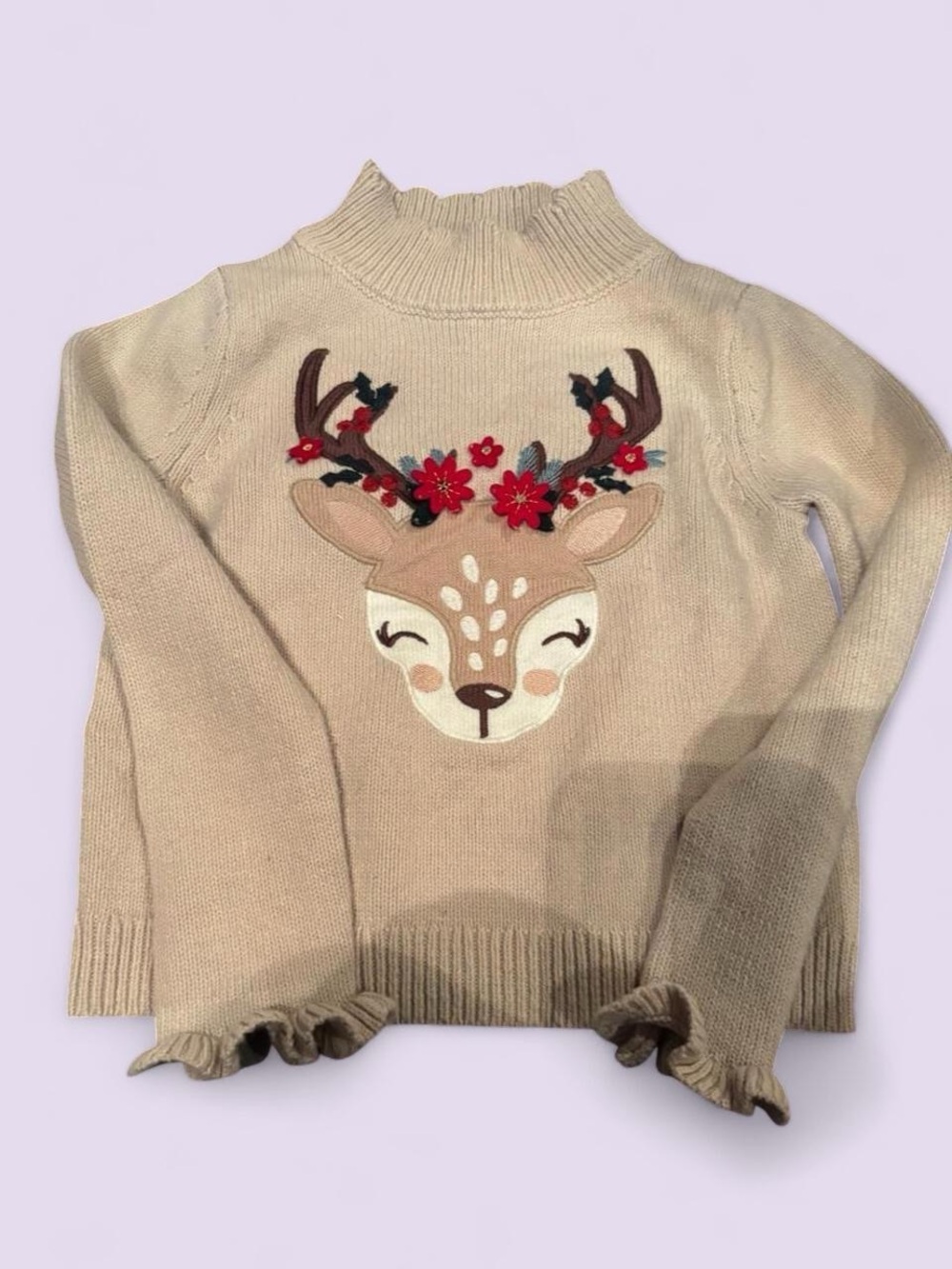 Cynthia Rowley Reindeer Christmas Sweater — Girls’ 4T
